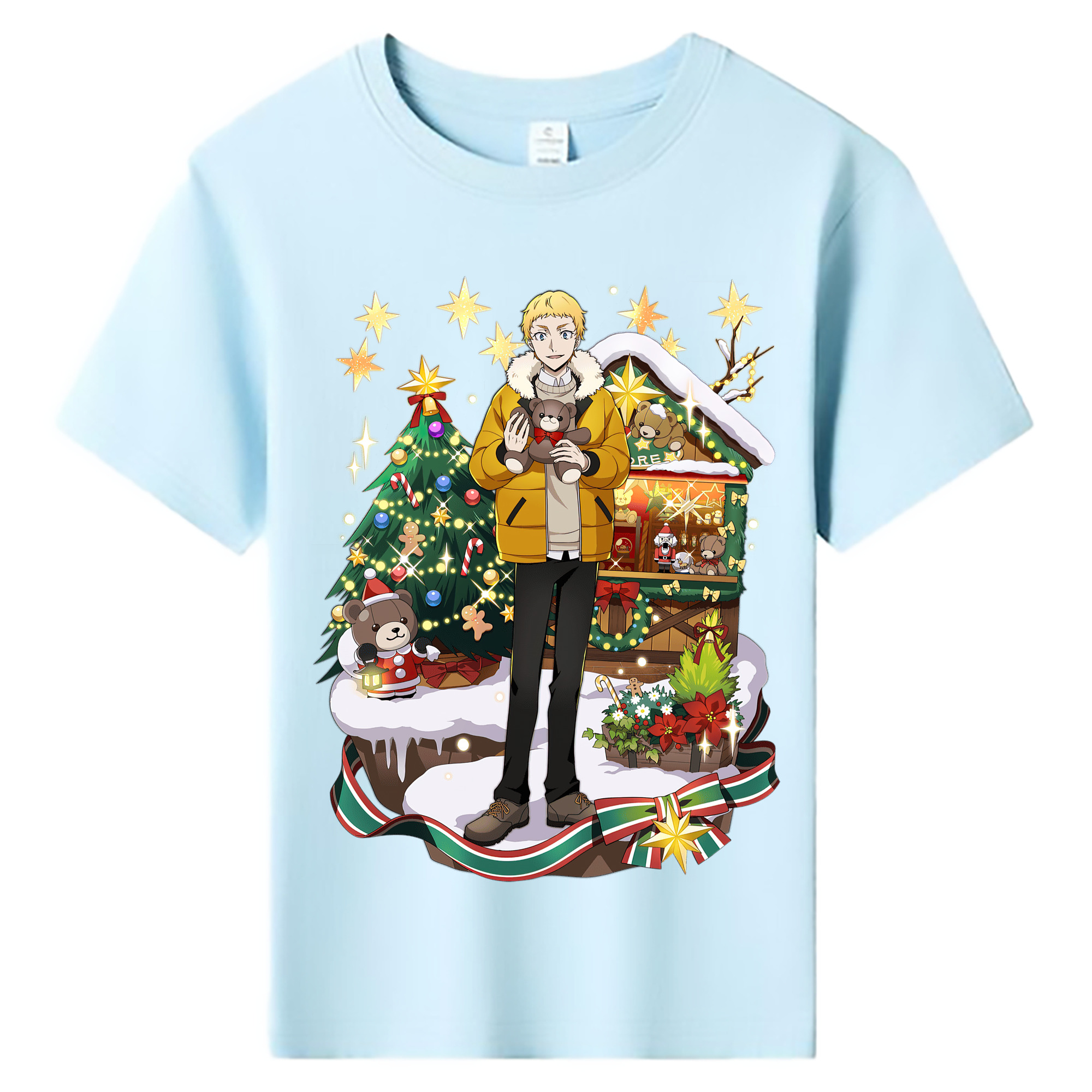 （画像用） 文豪ストレイドッグス Bungo Stray Dogs 綿100％キッズTシャツ（フロントプリント）